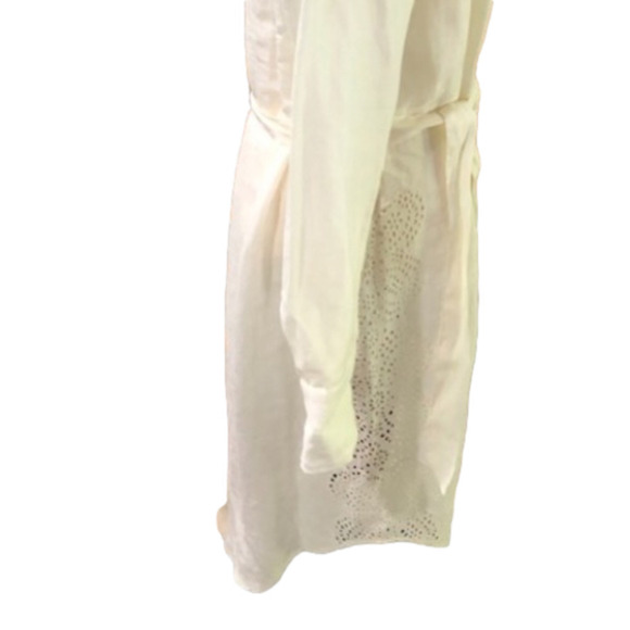 Free People Ivory Embroidered Button-down Dress Duster, Size Medium - Picture 8 of 8